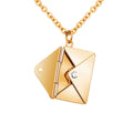 2024 Valentines Gift love You Women Fashion Jewelry Gold Titanium Stainless Steel Picture Locket Pendant Necklace for Girls