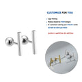 LE143 925 Sterling Silver Tiny Geometric Square Bar Minimalist Vintage Fashion Fine Jewelry Gold Plated Screw Back Earring Women