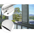 Modern Fashion Outdoor Aluminum Shutters Interior Security Louver Window and Swing Door