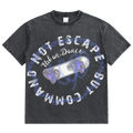 Men's 100% Cotton 280gsm Heavyweight Sun Faded Wash Oversized Streetwear Tshirt Vintage Drop Shoulder Design