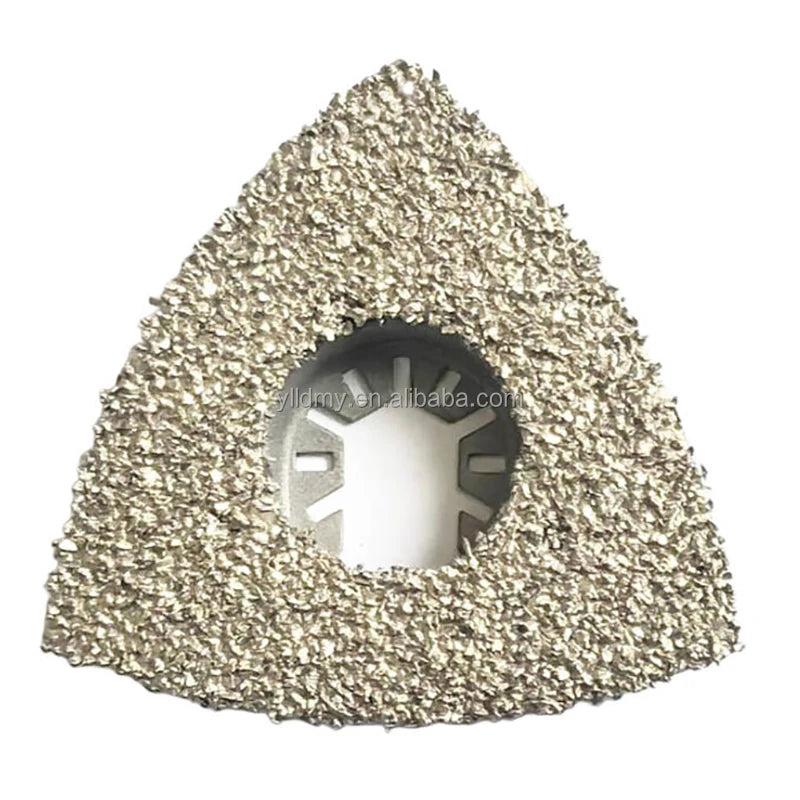 Triangle Brazed Carbide Oscillating Sanding Disc Diamond Corner Grinding and Polishing Tools for Concrete and Wood