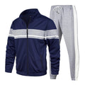 Europe and the United States Men's Hoodie Pants Autumn and Winter Leisure Suit Stitching High-quality Knitting Wholesale