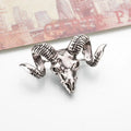 Vintage Men's Goat Head Brooch Clothing Accessories for Vintage Fashion Fans