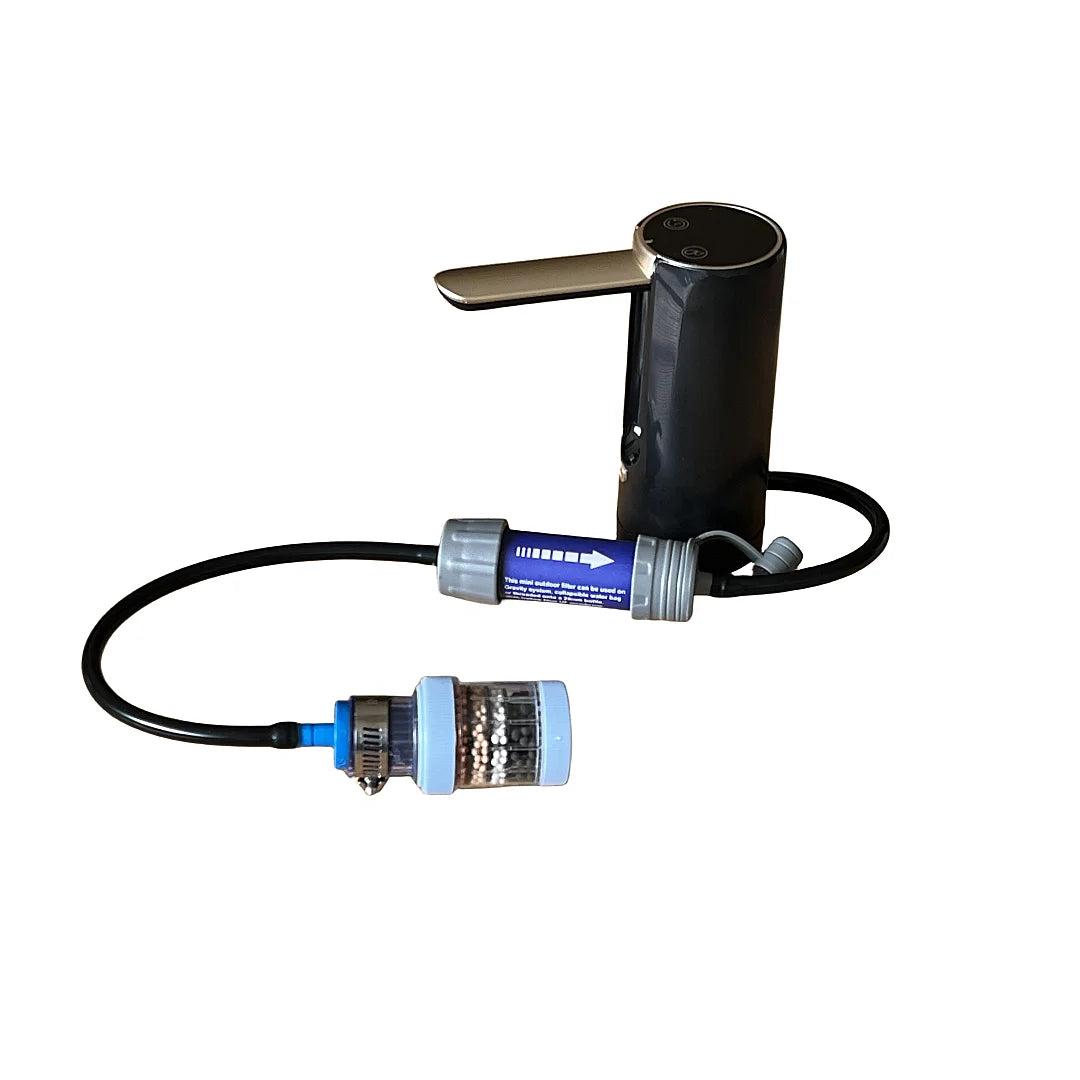 Portable Rechargeable 6-Layer 0.01 Micron Filtration USB-Type Outdoor Sport Water Purifier 300 GPD Flow Rate for Camping Hiking