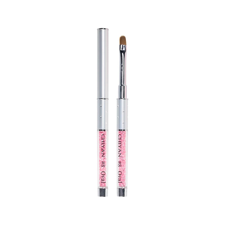 Custom Logo 100% Kolinsky Acrylic Pen UV Gel Nail Brush 2 4 6 8 10 12 14 16 18 Manicure Salon Kolinsky Acrylic Nail Brush
