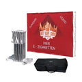 Portable Pop up Banner Display Fabric Straight Trade Show Exhibition Stand