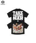 Premium Quality 100% Cotton 200GSM Heavy French Terry Crew Neck Silk Screen Printing Oversized Boxy Hip Hop Men's Long Worsted