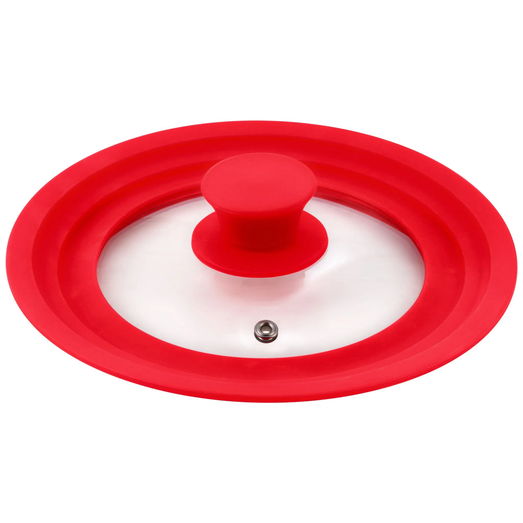Universal lid (16 18 20cm) red glass Jolie collection