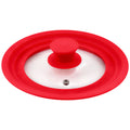 Universal lid (16 18 20cm) red glass Jolie collection