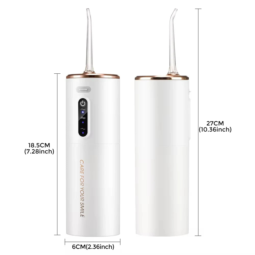 New travel oral care Waterproof Teeth Cleaner 3 modes USB Rechargeable Electric Dental Water Flosser Portable Oral Irrigator