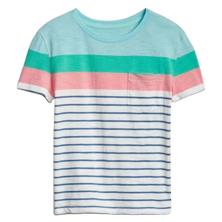 Bio Washed Knitted Men's O-neck 100% Combed Cotton Eco-Friendly Silk Screen Printed Solid Logo Short Sleeve Casual T-shirt Low