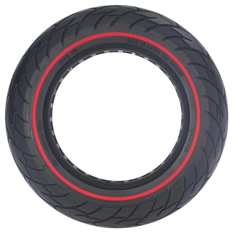 Nedong 10 Inches Escooter Tire Tubeless Custom Wholesale 10x2.125 Solid LC Rubber Parts Smart 2-wheel Electric Scooter Black