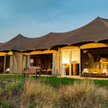 Safari  Loft Lodge Wooden Glamping Canvas Tent With Shower and Toilet