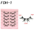 Wholesale 9 Styles European American Style 5 Pairs 3D Three-dimensional Thick Synthetic Hair Eyelashes Natural for Full MegaBDM
