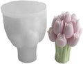Crafts Mold Tulips Bouquets Shape Handmade Crafting Mold Flower Ornament Molds for Statue
