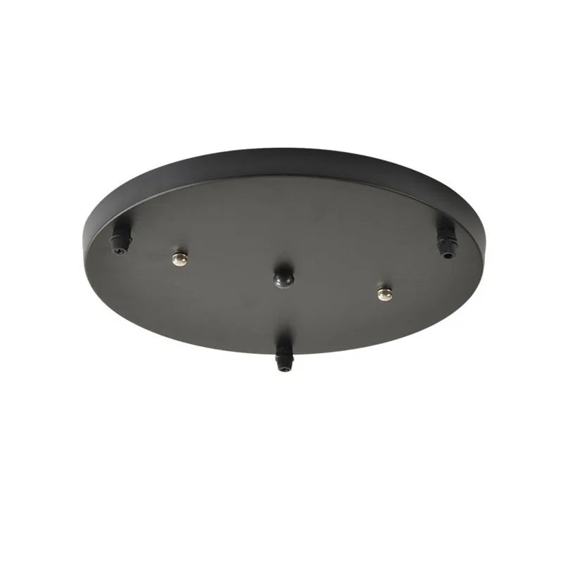 Factory Outlet 30cm Ceiling Cup 3 Heads Disc Holder Base White Black Iron for Pendant Light Home Decoration