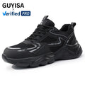 GUYISA New Style Sports Series Insulation 10KV Microfiber Upper European Standard Steel Toe Grey Color Safety Shoes