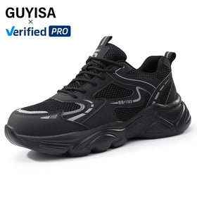 GUYISA New Style Sports Series Insulation 10KV Microfiber Upper European Standard Steel Toe Grey Color Safety Shoes