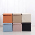 Foldable Animal Storage Bins Basket Cube Kids Toy Box Organizer with Flip-Top Lid and Handles