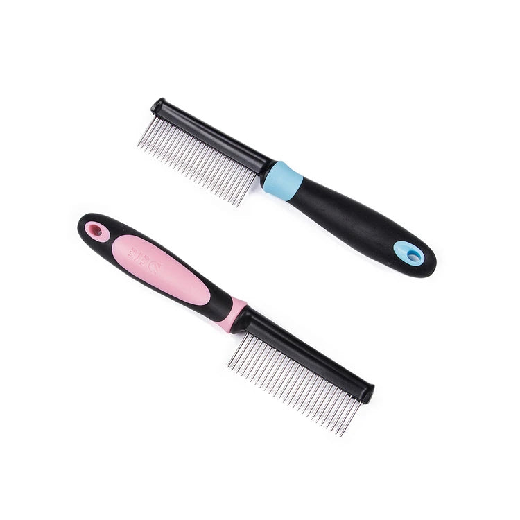 High Quality Professional 201 Stainless Steel Eco-Friendly Plastic Pet Detangling Comb