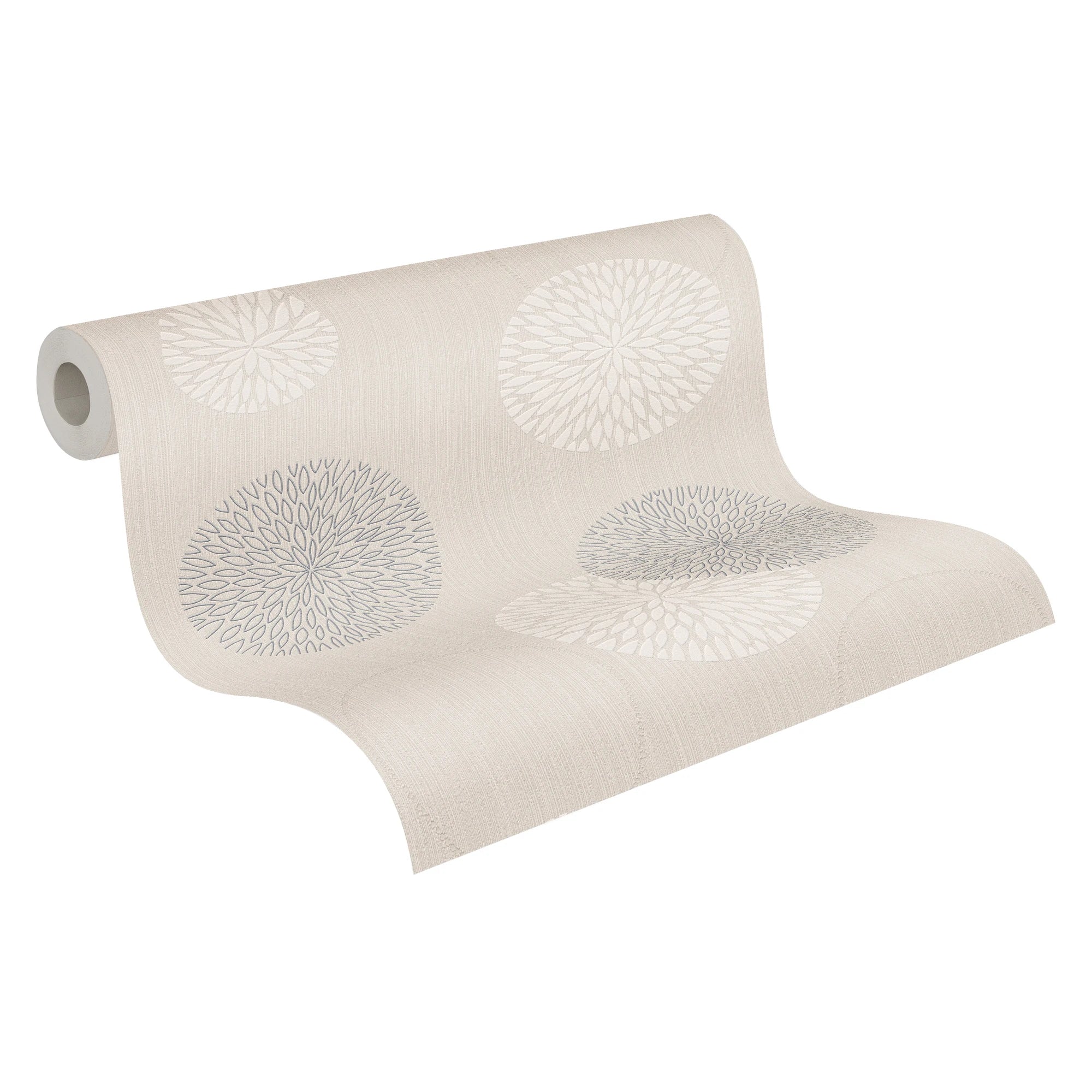 Made Germany Modern Kitchen Hotel Living Room Gym Wallpaper Rolls Geometric Beige Grey Cream Non Woven Vinyl Highly