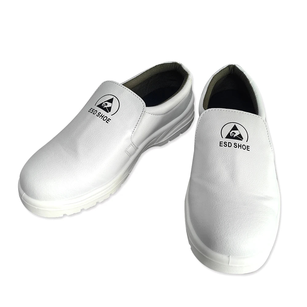 ALLESD ESD Antistatic White Steel Toe Breathable Waterproof Cleanroom Work ESD Safety Shoes ESD Anti-static Shoes