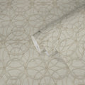 Made Germany Modern Damask Pattern Cream Beige Premium Non Woven Fabric Wallpaper for Living Room Kitchen Bathroom Use