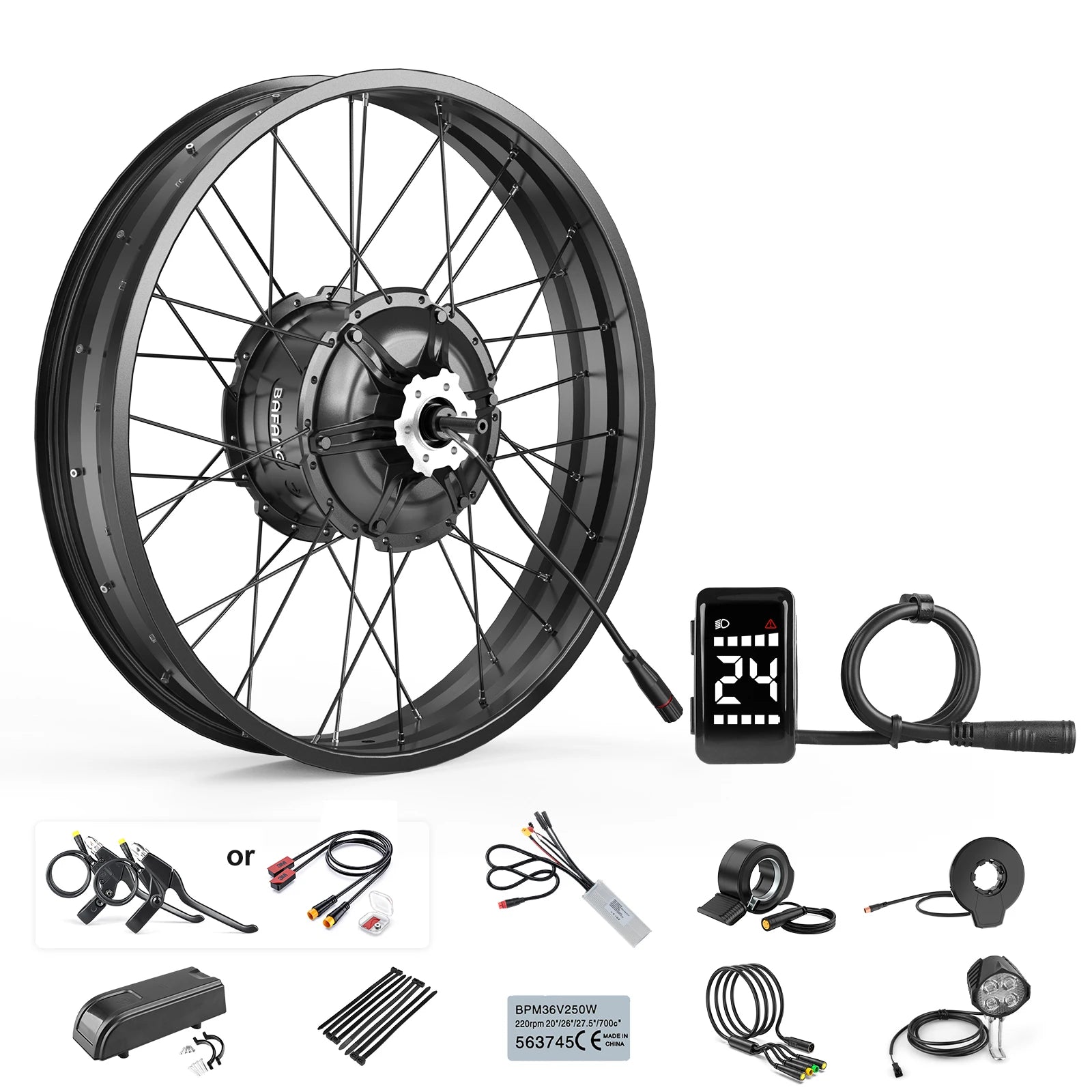 Bafang G062 1000W 48V Rear Wheel Motor Kit 175mm OLD for 20" 26" Inch Fat Bike with Disc Brake DZ40 Mini Display EU Stock