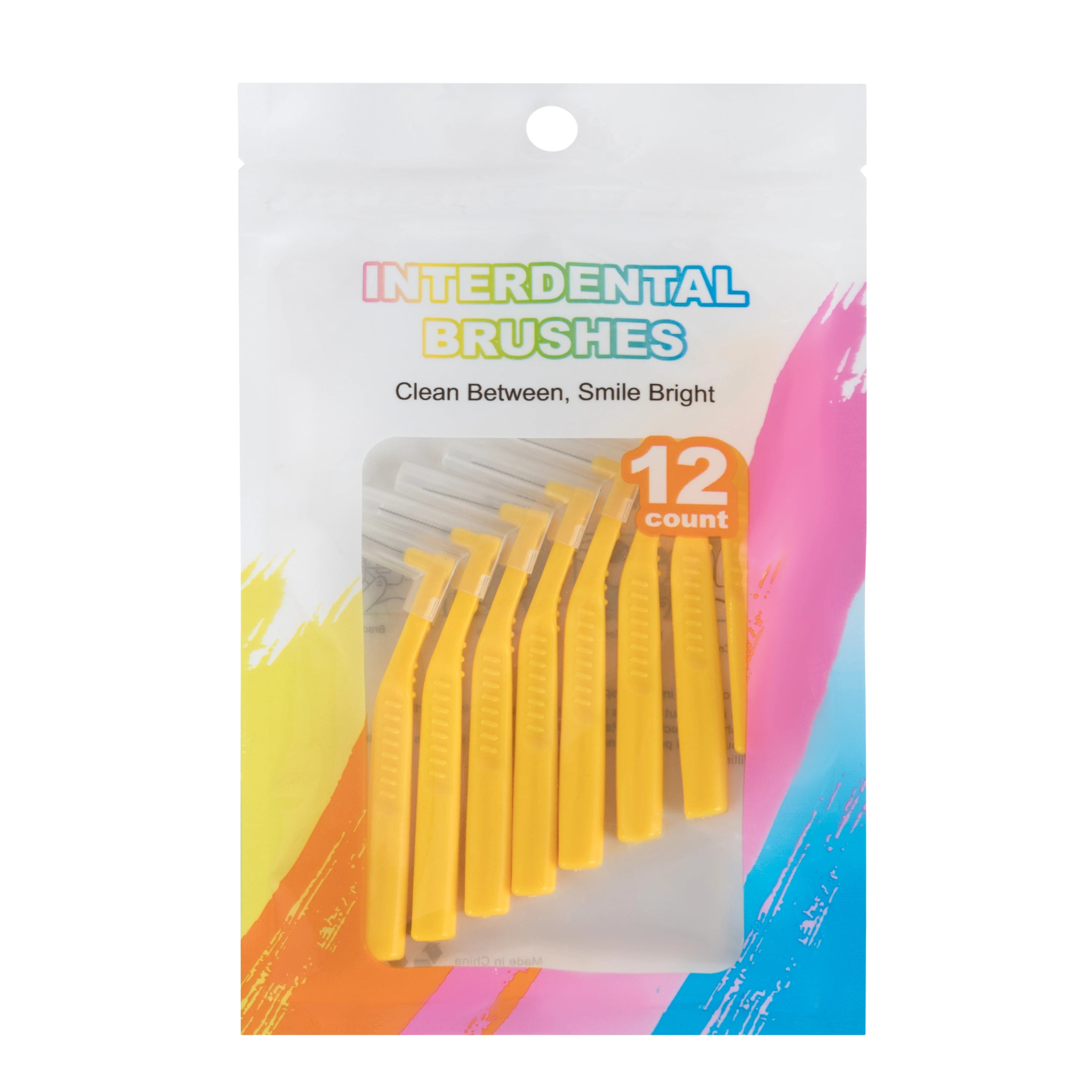 Multicolor Orthodontic Interdental Brush for Adults Oral Care Teeth Cleaning Tool