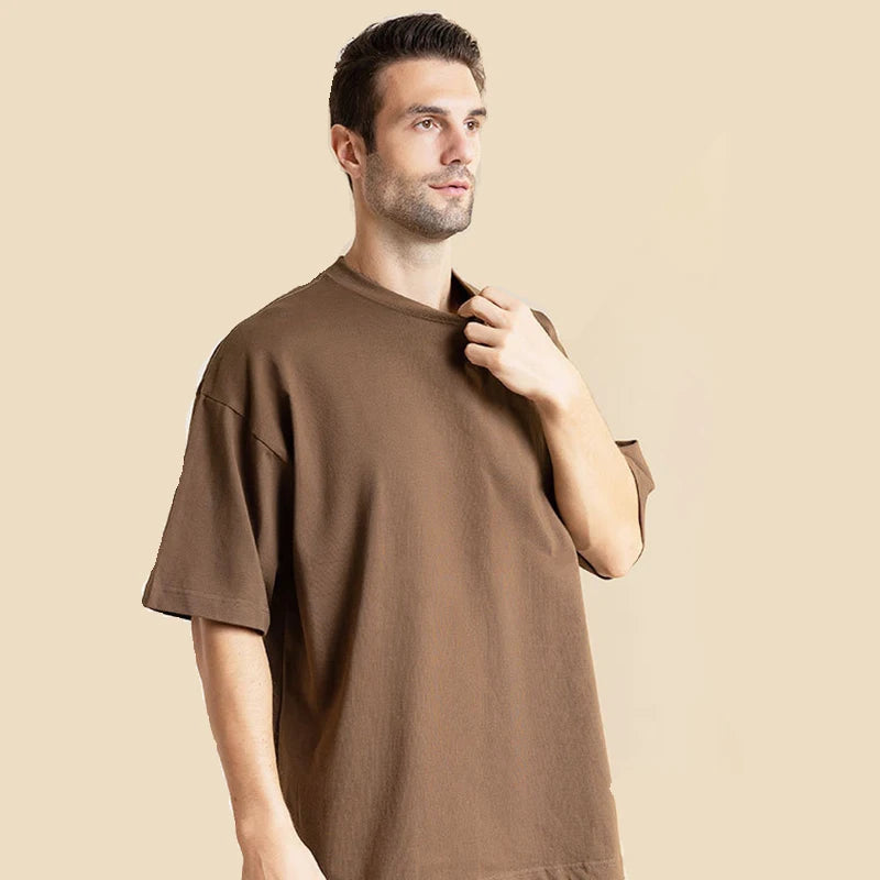 Quality Blank Boxy 300gsm t Shirts Oversize 7.5 oz Max Heavy Weight Cotton Man T-shirt