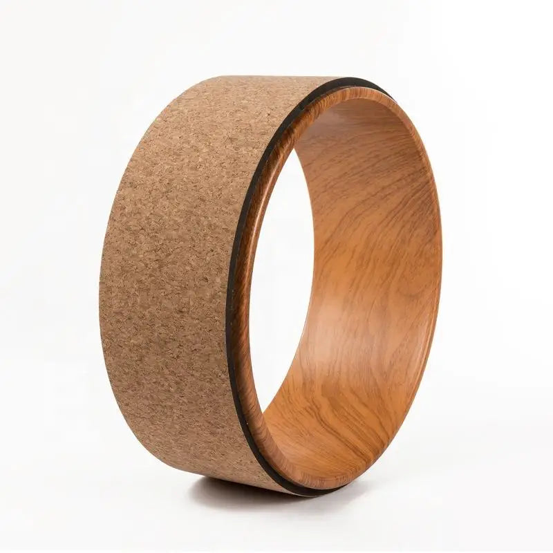 Eco-Friendly Stretching Back Cork Yoga Wheel Comfortable Back Stretch Roller & Foam Roller for Yoga Practice