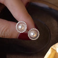 Vintage French Style Hollow Pearl Earrings 925 Sterling Silver Wholesale