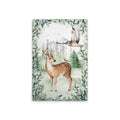 Made in Germany Modern Forest Animals Wall Mural Brown Grey Canvas on Wooden Stretcher Frame