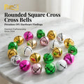 Bespoke Apparel Embellishments - Custom Plated Keyring Charms - Miniature Craft Charms Jingle Bells for Designers