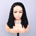 New Arrival 5x5 1B Natural Eurasian Curl Lace Front Wig High Quality Curly Human Hair Wig MegaBDM