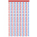 New American Independence Day Decoration 2-meter Star Rain Line Curtain Party Decoration Red Blue Silver Pentagram Rainline