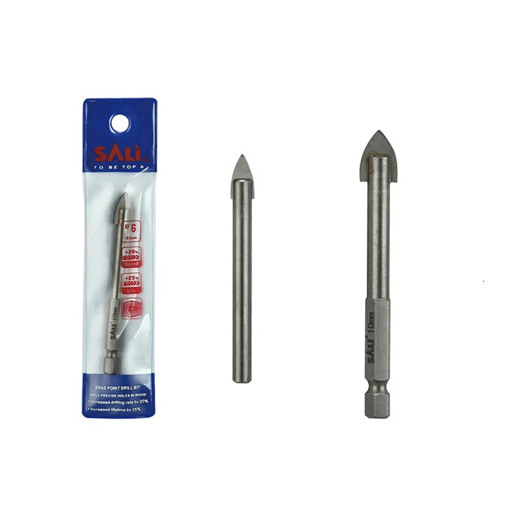 High-Speed Steel Flat Tip Glass Cutter Hardware Carbide Head Glass Drill Bit