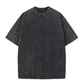 OEM custom logo embroidery printed design 240G heavy batik distressed men and women plain cotton round neck short sleeve t-shirt
