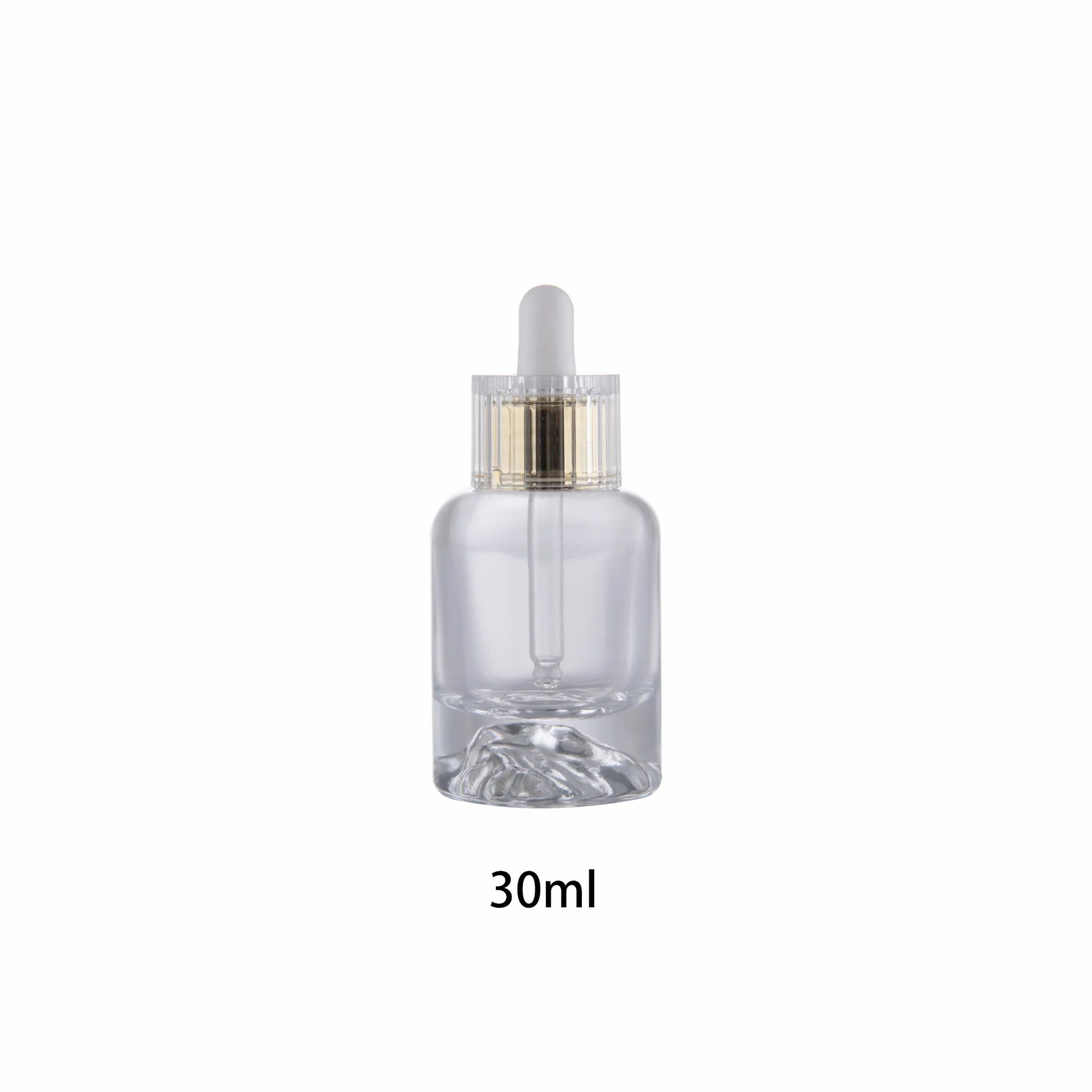 30ml 50ml Essence Liquid Glass Dropper Transparent Press Dropper Dispensing Bottle