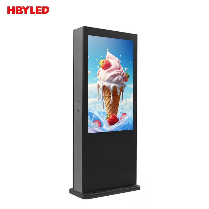55 65 Inch Ultra-thin Frame Multimedia Digital Signage Vertical Lcd Tv Advertising Display Outdoor