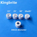 Spot Light 6.9MM Mini Size TIR Optics Plano-Convex PMMA 3535 Led Lens 15 Degree Narrow Angle with Holder and Tape