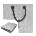BSCI Stock Staircase Storage Organizer Leather Handles Felt Stair Tidy Basket Bin for Laundry Basket