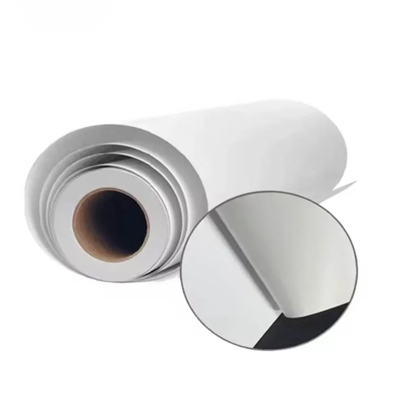 White Glossy Self-Adhesive PVC Vinyl Roll Environmentally Friendly Eco-Solvent Ink Printable Sticker Roll