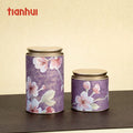 Tianhui Airtight Composite Cans Packaging Recyclable  Paper Tube Chinese Style Flower Tea  Packaging