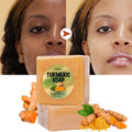 Wholesale Organic Turmeric Herbal Soap Handmade 100g Solid Bar for Whitening Slimming Antiseptic Effects Removes Pimples Dark