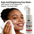 5D Gluta Kojic Acid Brightening Rich Fluffy Foam Cleanser Fades Dark Spots Reduces Acne Scars Boosts Skin Clarity Gentle on Skin MegaBDM