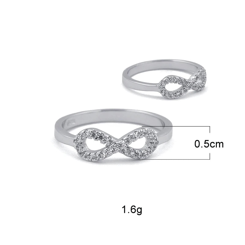 RZA5-001 Factory Wholesale Hig Quality Fine Jewelry Zircon Stone 8 Symbol Ring
