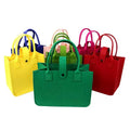 MU Pure Color Felt Bag 30*20*18cm Gift Bags Handbag Grocery Premium Reusable Felt Tote Shopping Bag