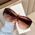 Fashion Sunglasses 2025 Outdoor Travel Shades Sun Glasses European&American Trendy One Piece Large Frame Y2K Sunglasses Women
