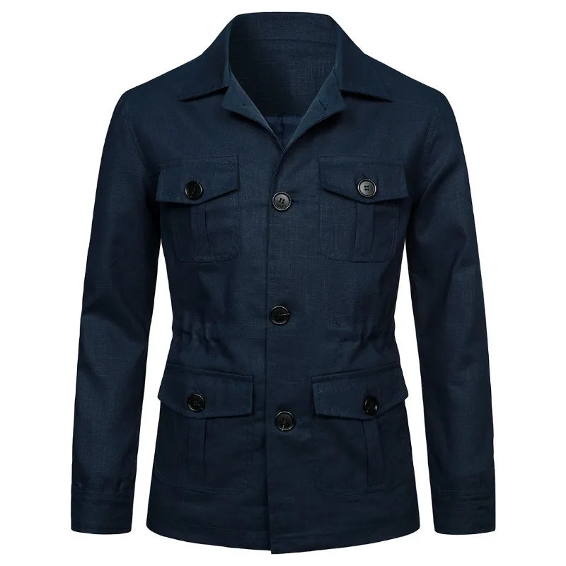 New Style Causal Vintage Jacket Coat Men New Fashion Light Weight Causal Men's Jacket